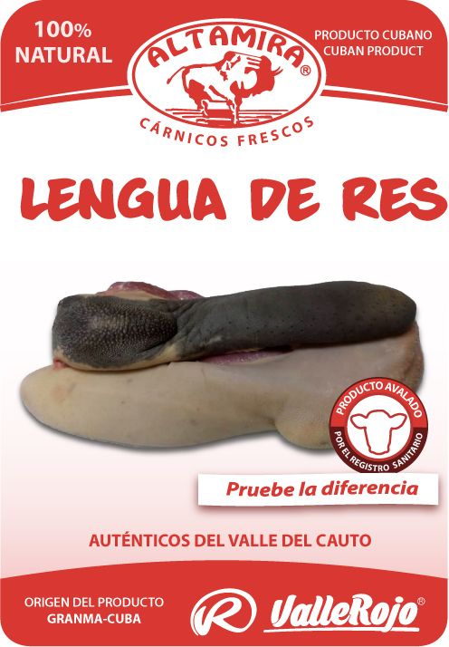 Lengua de Res  paquete 0,5 - 1 Kg